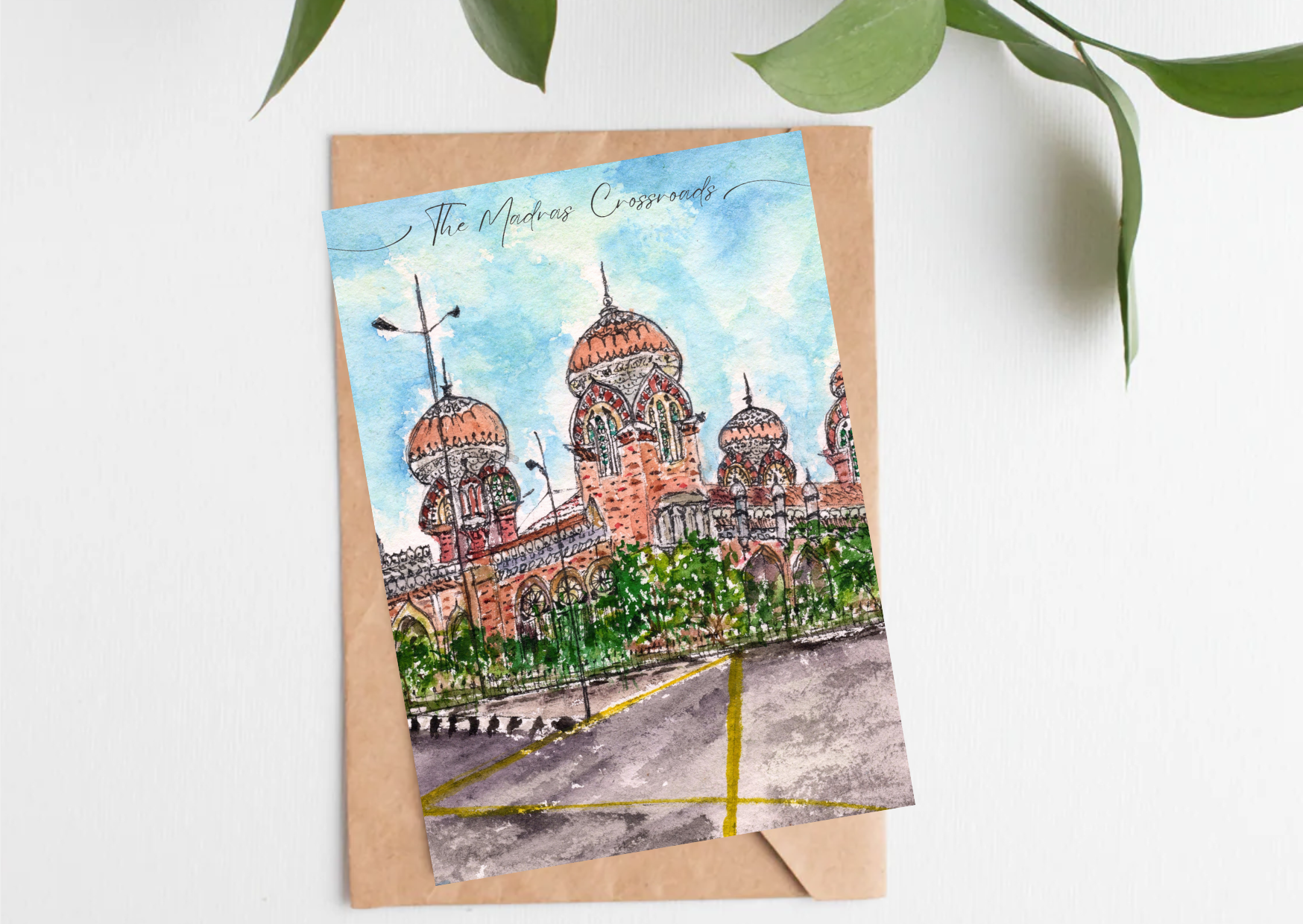 The Madras Crossroads: Charm of Madras University — A6 Postcards by Aishwarya Ashok